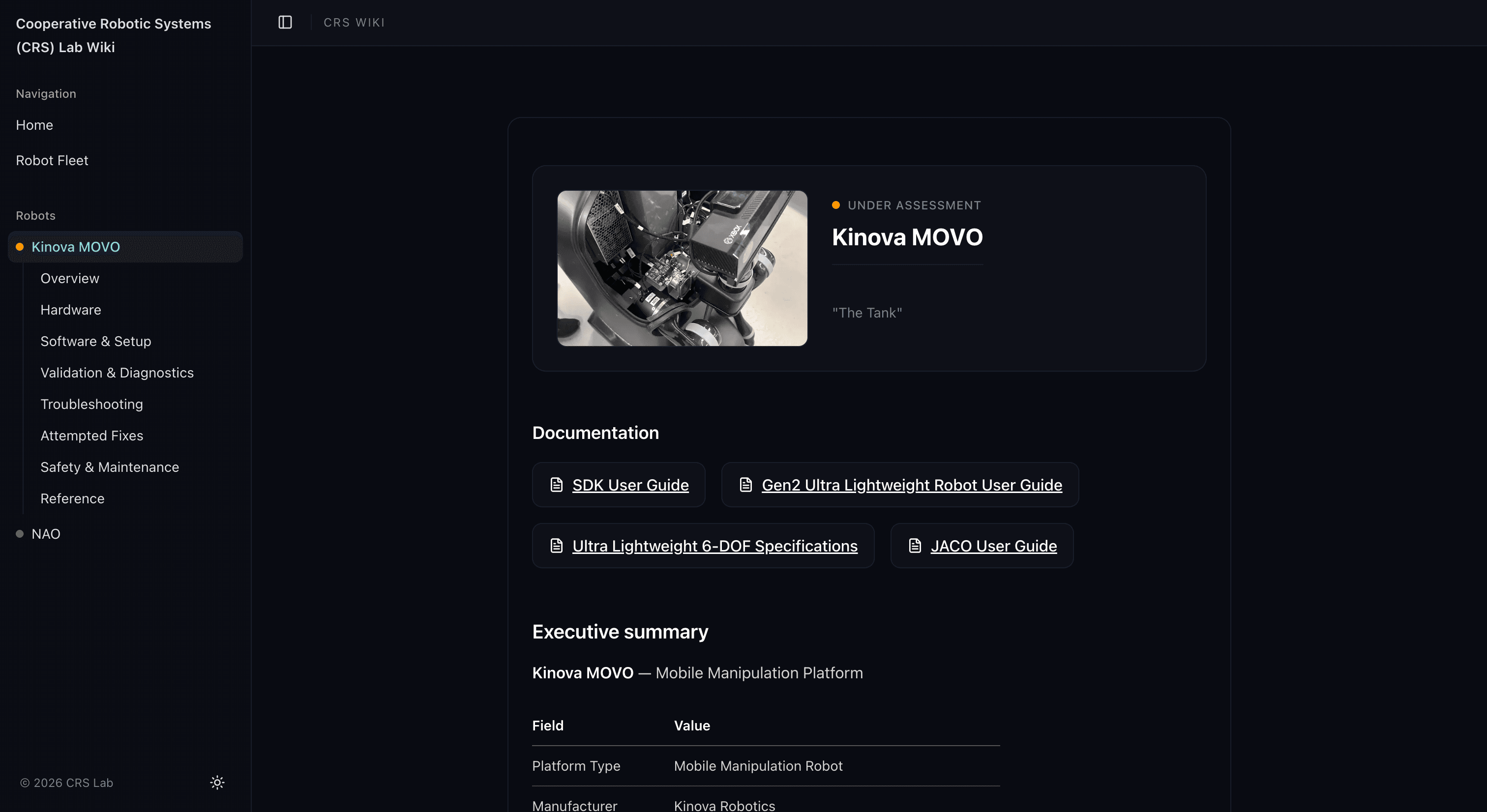 CRS Lab - Online Wiki
